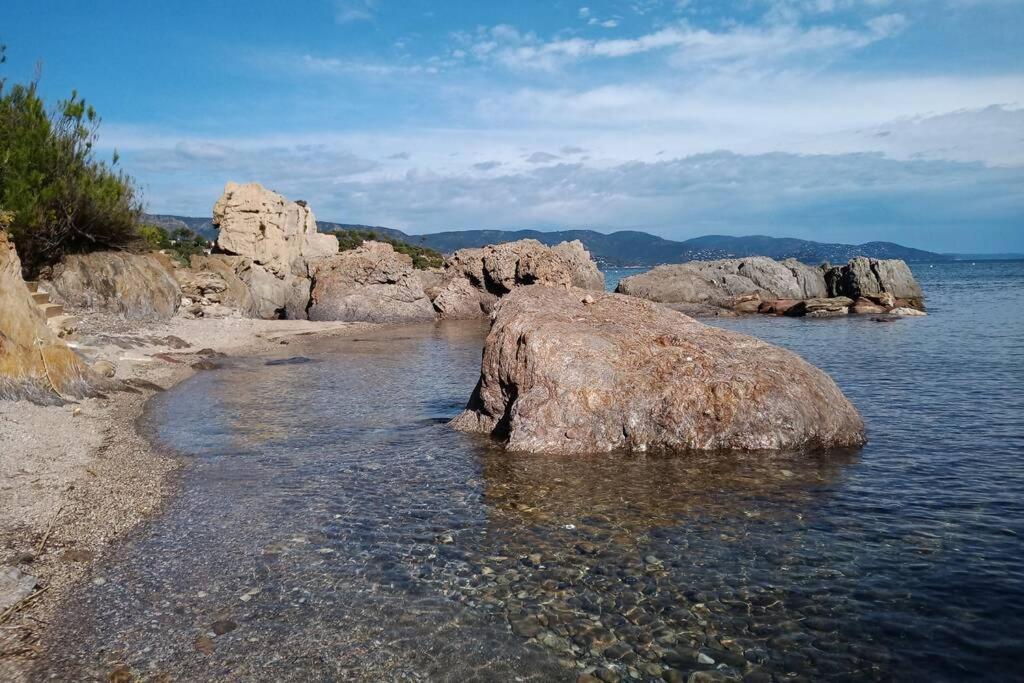 Face Mer Entre Plage Et Marina Bormes-les-Mimosas Eksteriør billede