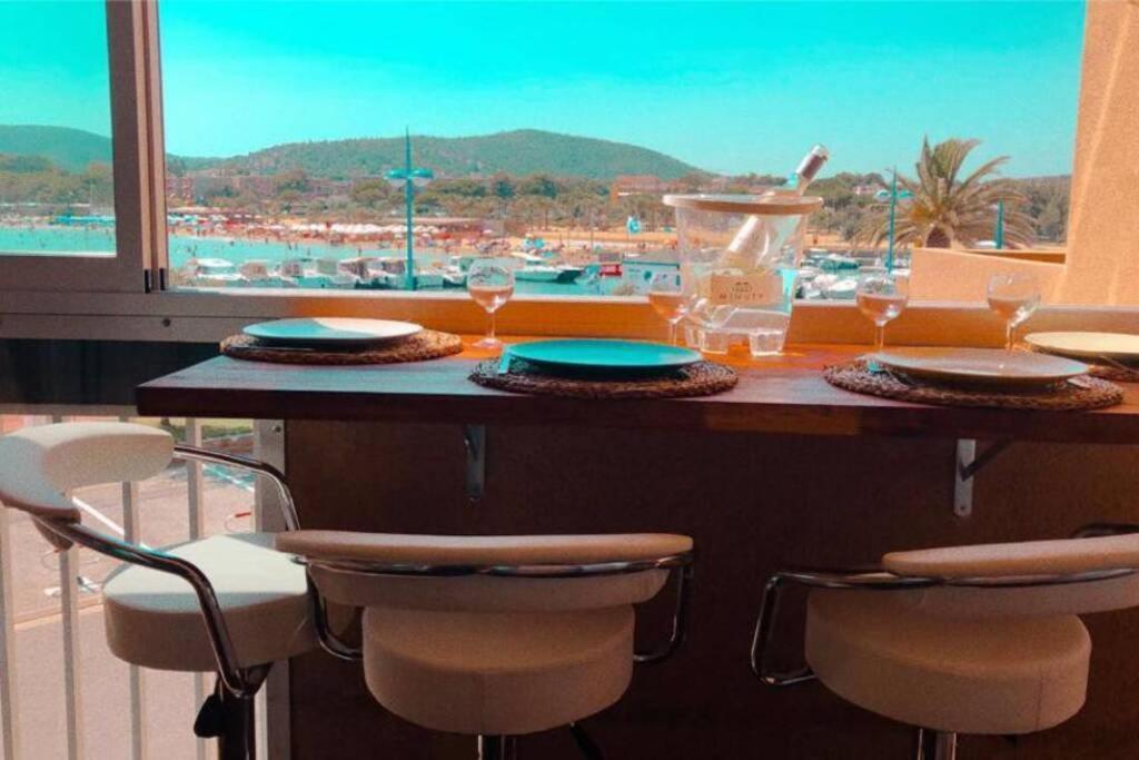 Face Mer Entre Plage Et Marina Bormes-les-Mimosas Eksteriør billede